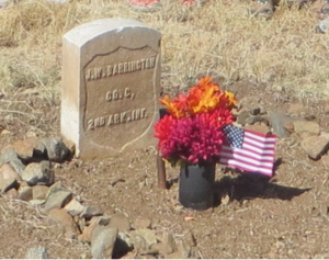 Photo of Civil War Veteran Joel Barrington Gravesite